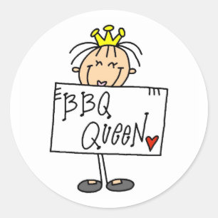 Sticker Rond Reine BBQ