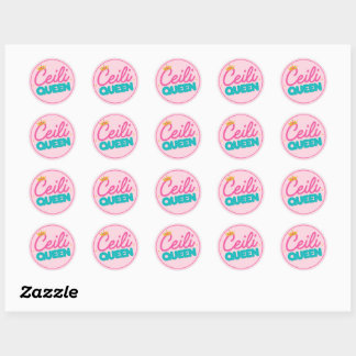 Sticker Rond Reine Ceili