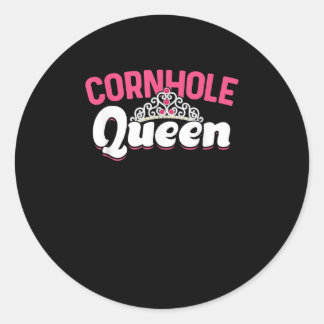 Sticker Rond Reine Cornhole