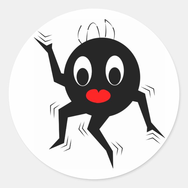 Sticker Rond Reine dansante (Devant)