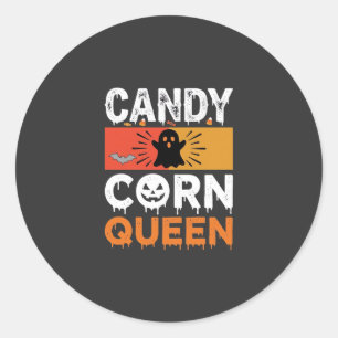 Sticker Rond Reine de bonbons de Halloween SVG Design