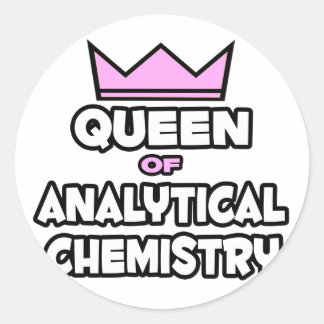 Sticker Rond Reine de la chimie analytique
