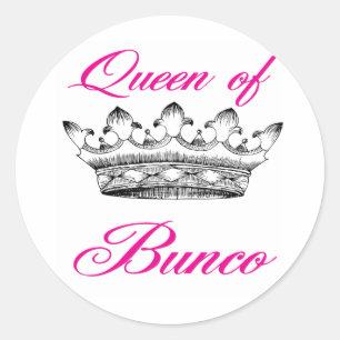 Sticker Rond reine du bunco