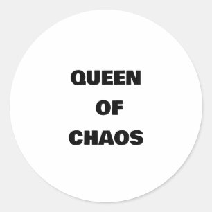 STICKER ROND REINE DU CHAOS