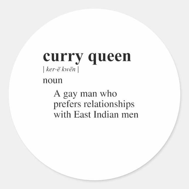 STICKER ROND REINE DU CURRY (Devant)
