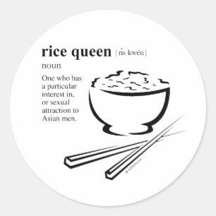 STICKER ROND REINE DU RIZ