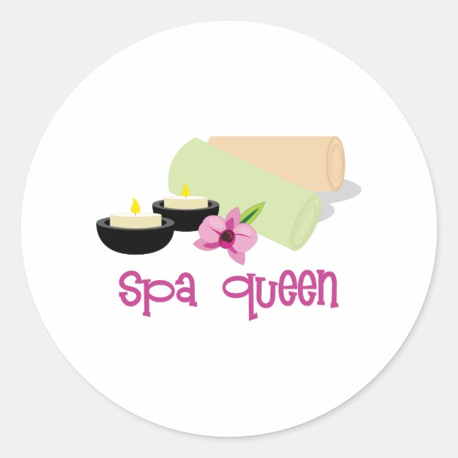 Sticker Rond Reine spa (Devant)