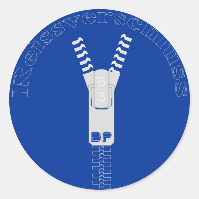 Sticker Rond Reissverschluss (Devant)