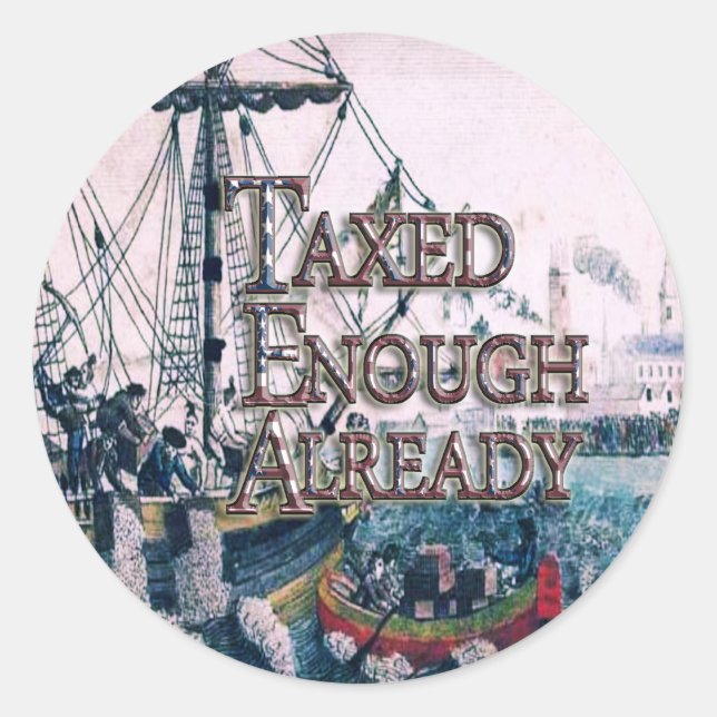 Sticker Rond Rejoignez les fournitures de la partie TEA (Devant)