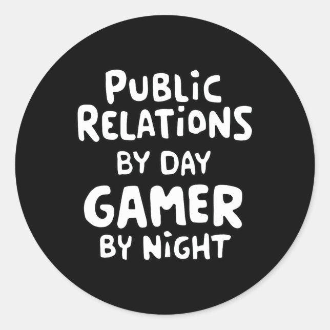 Sticker Rond Relations publiques  (Devant)