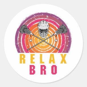Sticker Rond Relax Frère Lacrosse