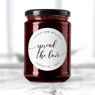 Sticker Rond Relax Script Diffuser l'amour mariage Faveur