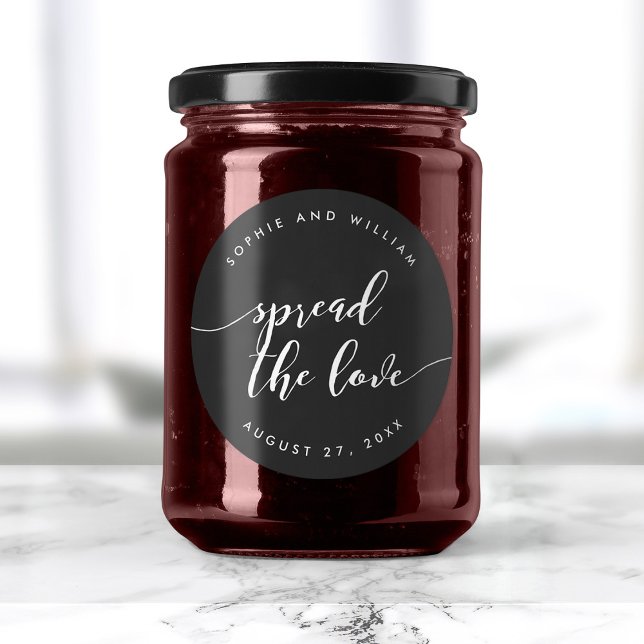 Sticker Rond Relax Script Diffuser Love Custom Color Mariage (Créateur téléchargé)