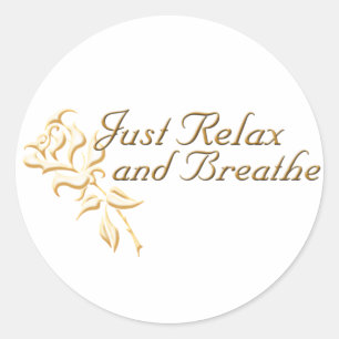 Sticker Rond Relaxez-vous et respirez