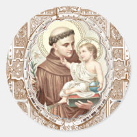 Religieux Saint Antoine Bébé Jésus prêtre catholiq