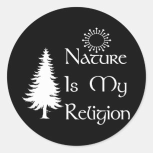 Sticker Rond Religion naturelle