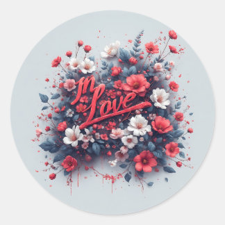 Sticker Rond remembre your love all day 