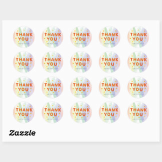Sticker Rond Remerciement d'affaires pour votre commande