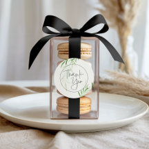 Remerciement de mariage à l'aquarelle élégante ave