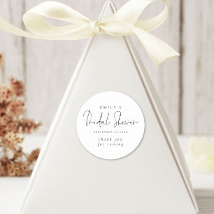 Sticker Rond Remerciement de Mariage Minimaliste