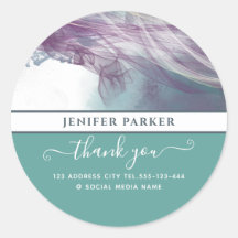 Remerciement de script moderne abstrait contempora