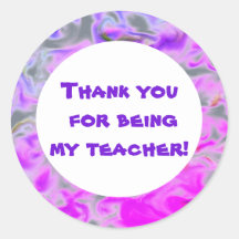 Remerciement Enseignant Rose Violet Tie-Dye Appréc