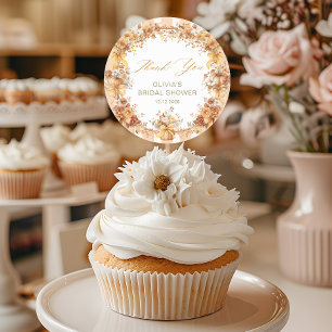 Sticker Rond Remerciement pour Baby Shower de Mariage Tombez am