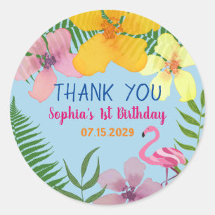Sticker Rond Remerciement pour le 1er anniversaire