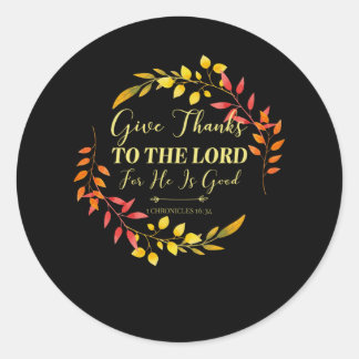Sticker Rond Remerciements - Christian Bible Verse