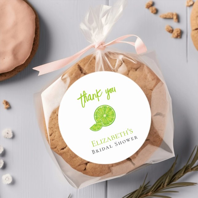 Sticker Rond Remerciements pour la fête de mariage Main Squeeze (Créateur téléchargé)