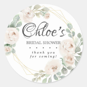 Sticker Rond Remerciements pour une Baby Shower sur le thème de