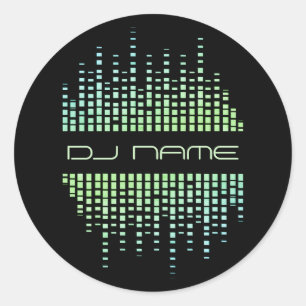 Sticker Rond Remixer producteur de musique DJs