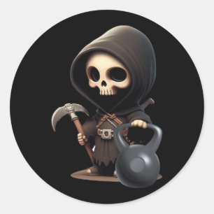 Sticker Rond Remorque De Gym Reaper Deadlifts Entraînement Hall