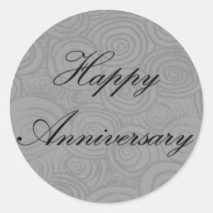 Sticker Rond Remous d'anniversaire