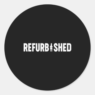 Sticker Rond Remplacement rénové du genou drôle de chirurgie du