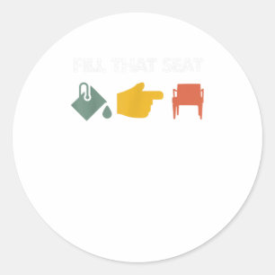 Sticker Rond Remplissez Ce Siège Président Trump 2020 Vote Ele
