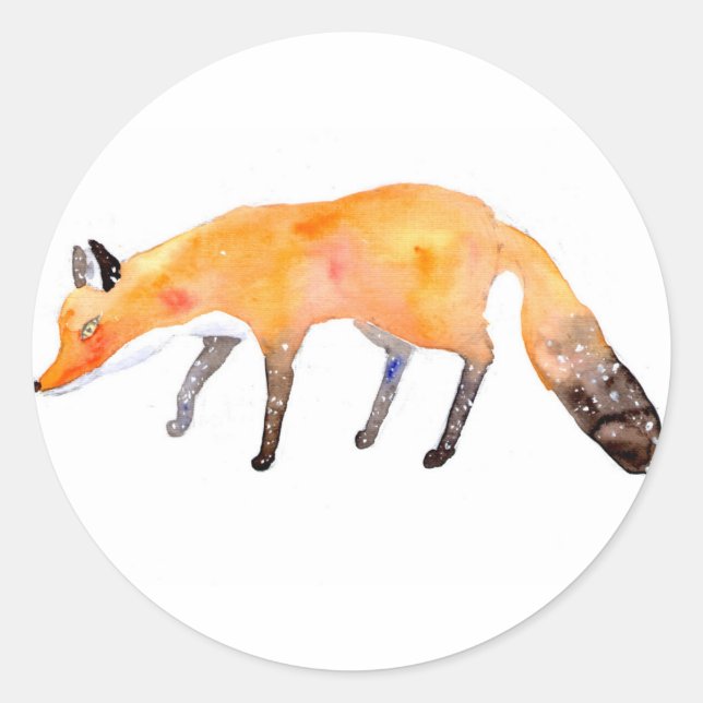 Sticker Rond renard (Devant)