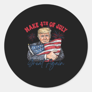 Sticker Rond Rendez au 4 juillet sa grandeur à nouveau drôle Tr