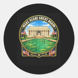 Sticker Rond Rendez les algues grandes à nouveau conception drô