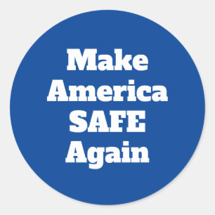 Sticker Rond Rendre à l'Amérique une citation d'expression poli