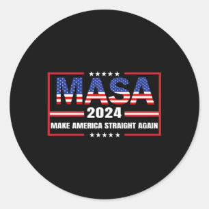 Sticker Rond Rendre à l'Amérique une nouvelle image politique M