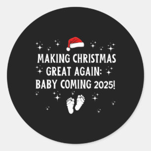 Sticker Rond Rendre à Noël sa grandeur Ba