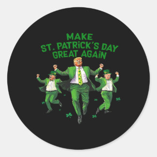 Sticker Rond Rendre la fête de la Saint Patrick grande à nouvea