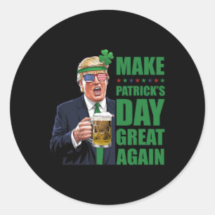 Sticker Rond Rendre la fête de la Saint-Patrick grande à nouvea