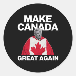 Sticker Rond Rendre la grandeur du Canada à nouveau amusant Tru