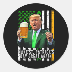 Sticker Rond Rendre la grandeur du Jour de la Saint Patrick aux
