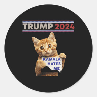 Sticker Rond Rendre les chats sûrs à nouveau Trump chats pour T