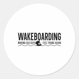Sticker Rond Rendre les vieux se sentent jeunes à nouveau Wake 