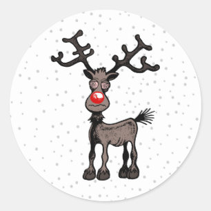Sticker Rond Renne Rudolph