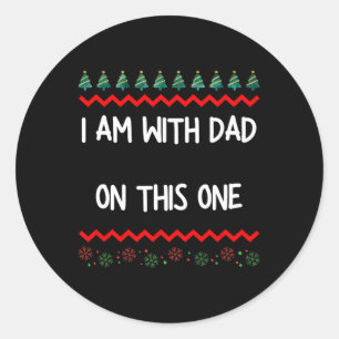 Sticker Rond Renolve Uni-adultes Noël